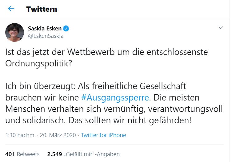Tweet Saskia Esken